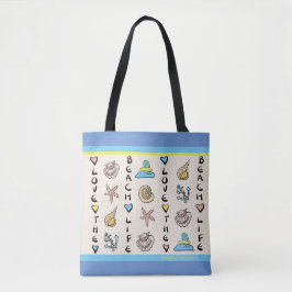 Beach Lover's Bag - zee glas Draagtas
