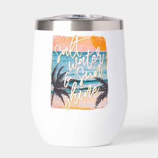 Beach Lover's Wine Tumbler – Salt Water & Sunshine (Avant)