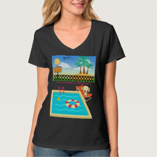 Beach loving Dog Ready to Hit the Sands  Wishing T-shirt