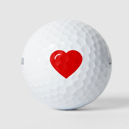 Beach Luv Heart Golfballen (Voorkant)