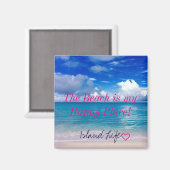 Beach | Magneet | Strand is mijn Happy Place (Voorkant / Achterkant)