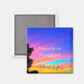 Beach | Magnet | La plage est mon endroit heureux (Recto/Verso)