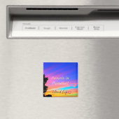 Beach | Magnet | La plage est mon endroit heureux (In Situ (Lave-vaisselle))