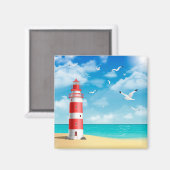 Beach Magnet Magneet (Voorkant / Achterkant)