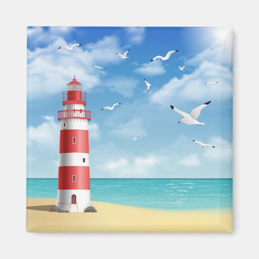 Beach Magnet Magneet (Voorkant)