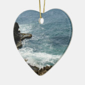 Beach Meent Ocean Keramisch Ornament (Links)