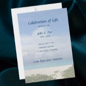 Beach Memorial Celebration of Life invitation