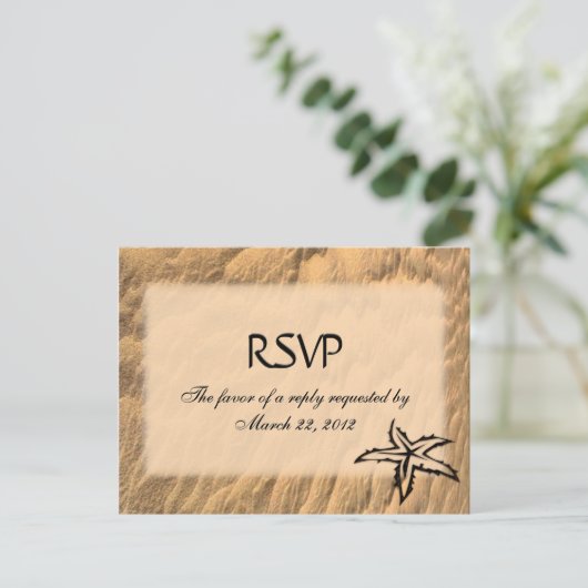 Beach Menu RSVP (Staand voorkant)