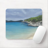 Beach met Storm Clouds Mousepad Muismat (Met muis)