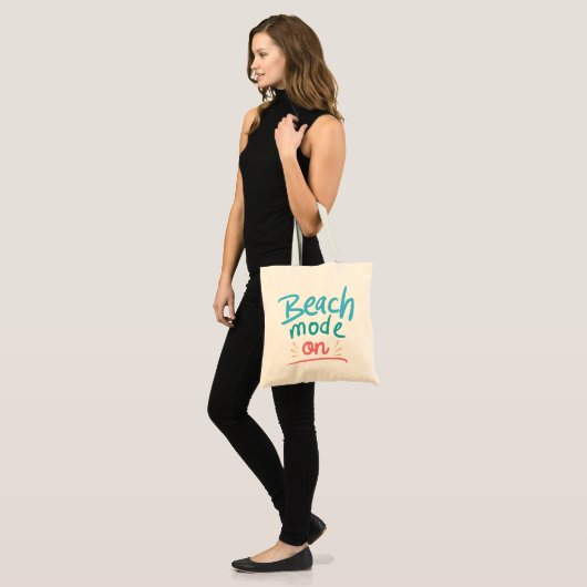 Beach Mode On Tote Bag (Voorkant (model))