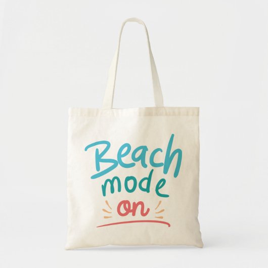 Beach Mode On Tote Bag (Voorkant)