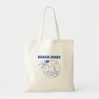 Beach Mode On Tote Bag – Summer Carry Bag