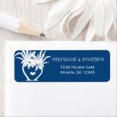 Beach Monaco Blue Palm Destination Chalkboard Etiket (Insitu)