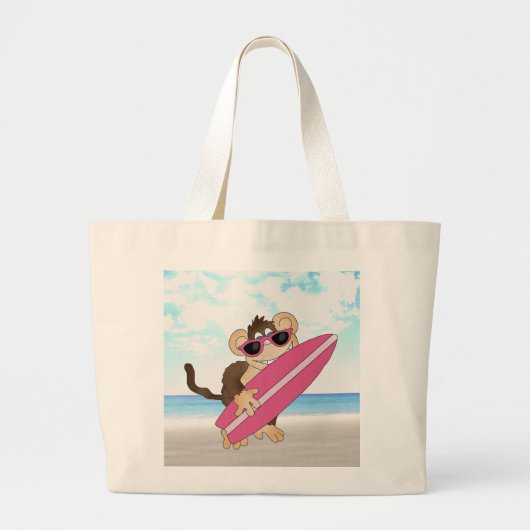 Beach Monkey Canvas tas (Voorkant)
