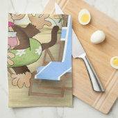 Beach Monkey Kitchen Towel Theedoek (Quarter Fold)