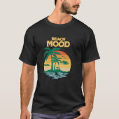Beach Mood Aloha Hawaii Hawaiian Island Palm Tree T-shirt (Voorkant)