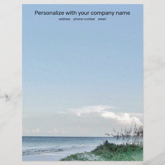 Beach Morning Briefpapier (Voorkant)