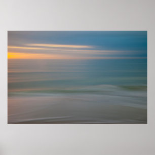 Beach Motion Blurred Abstract Florida, Verenigde Poster