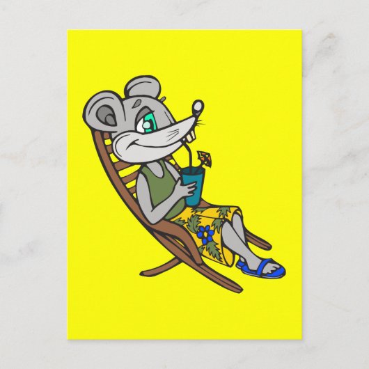 Beach Mouse Briefkaart (Voorkant)