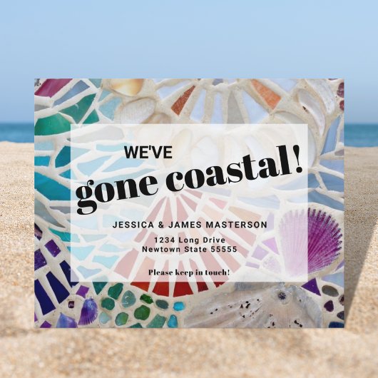 Beach Moving Announcement Briefkaart