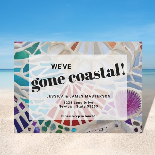 Beach Moving Announcement Kaart