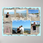Beach Multi Afbeelding Persoonlijk Poster (Voorkant)