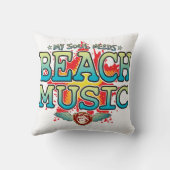 Beach Music Soul Cushion Kussen (Achterkant)