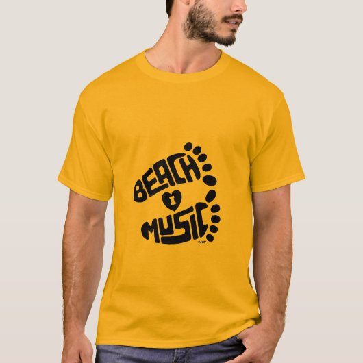 BEACH MUSIC T-SHIRT (Voorkant)