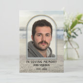 Beach Nature Photo Carte de remerciements de sympa (Debout devant)