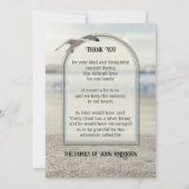 Beach Nature Photo Carte de remerciements de sympa (Dos)