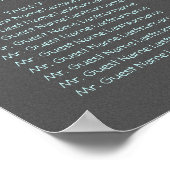 Beach Nautical Coastal Zee Wedding Seating Charts Poster (Hoek)