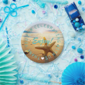 Beach Nautical Wedding Party - Gepersonaliseerd Papieren Bordje (Feest)