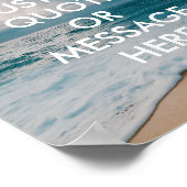 Beach Ocean Aangepaste offerte Poster (Hoek)