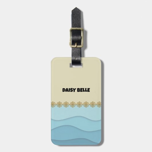 Beach Ocean Bagagelabel (Voorkant verticaal)