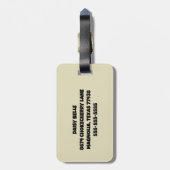 Beach Ocean Bagagelabel (Achterkant verticaal)