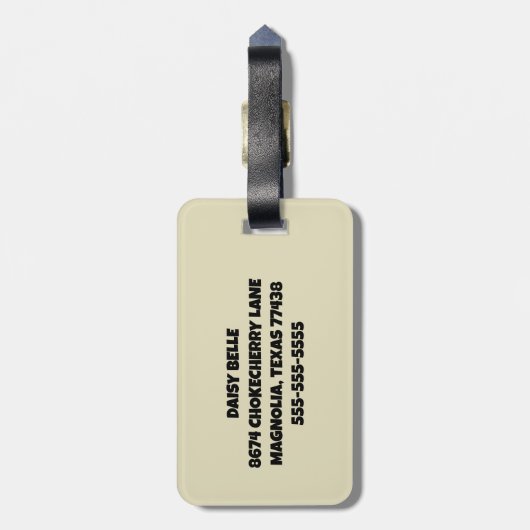 Beach Ocean Bagagelabel (Achterkant verticaal)