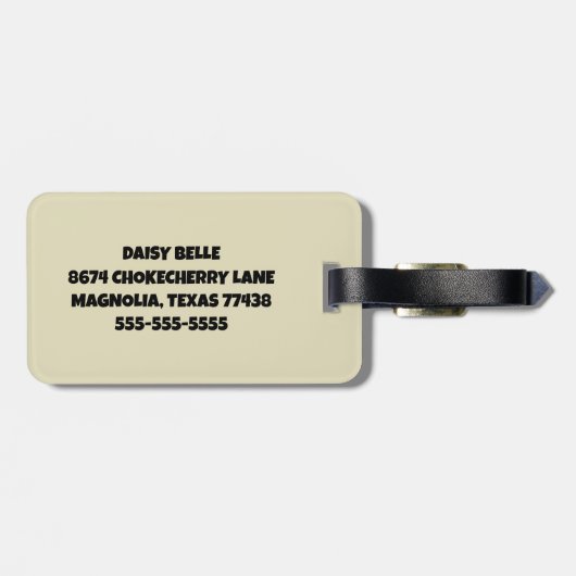 Beach Ocean Bagagelabel (Achterkant horizontaal)