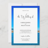 Beach Ocean Costal Wedding Kaart (Voorkant)