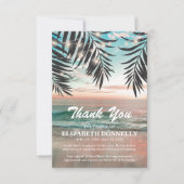 Beach Ocean Funeral Bedankkaart (Voorkant)