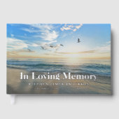 Beach Ocean Funeral Memorial Livre d'or (Recto)