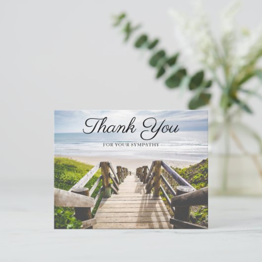 Beach Ocean Funeral Merci note (Debout devant)