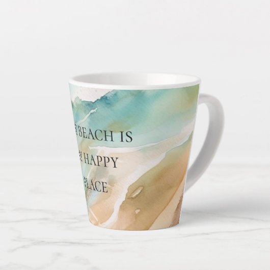 Beach Ocean Latte Mok (Rechterhoek)