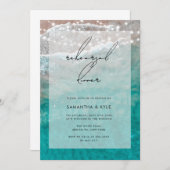 Beach Ocean Lights repesial Dinner Invitation Kaart (Voorkant / Achterkant)