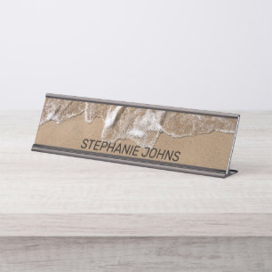 Beach Ocean Name Water Nautical Office Decor Gift Bureau Naambordje