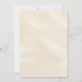 Beach Ocean Palm Tree Wedding Kaart (Achterkant)