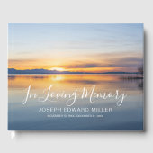 Beach Ocean Photo Memorial ou funéraire livre d'in (Recto)