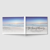 Beach Ocean Photo Memorial ou funéraire livre d'in (Complet)