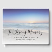 Beach Ocean Photo Memorial ou funéraire livre d'in (Recto)