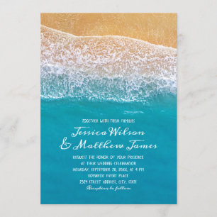 Beach Ocean Seaside Destination Nautical Wedding Kaart