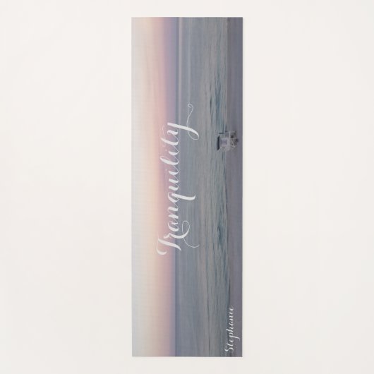 Beach Ocean Sunrise Personalized Yogamat (Voorkant)